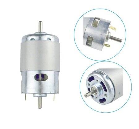 D Shaft 775 12V 10000RPM High Speed High Torque DC Motor Dual Shaft - 3