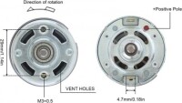 D Shaft 775 12V 3000RPM High Speed High Torque DC Motor Dual Shaft - 3