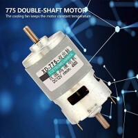 D Shaft 775 12V 4500RPM High Speed High Torque DC Motor Dual Shaft - 2