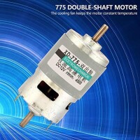 D Shaft 775 12V 4500RPM High Speed High Torque DC Motor Dual Shaft - 3