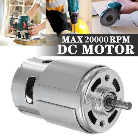 D Shaft 775 24V 10000RPM High Speed High Torque DC Motor Dual Shaft - 5