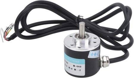 D10mm Hollow Shaft DC5-24V 100 Pulses Incremental Photoelectric Rotary Encoder PNP Voltage Output - 1