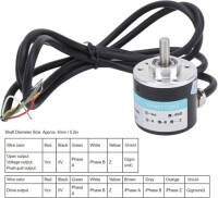 D10mm Hollow Shaft DC5-24V 100 Pulses Incremental Photoelectric Rotary Encoder PNP Voltage Output - 4