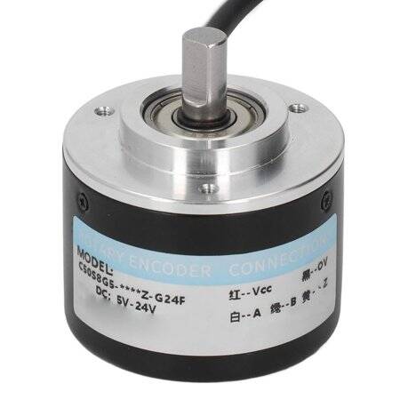 D10mm Hollow Shaft DC5-24V 100 Pulses Incremental Photoelectric Rotary Encoder Push Pull Output - 3