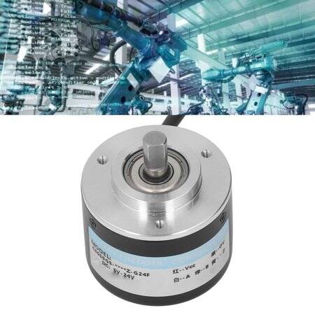 D10mm Hollow Shaft DC5-24V 100 Pulses Incremental Photoelectric Rotary Encoder Push Pull Output - 4