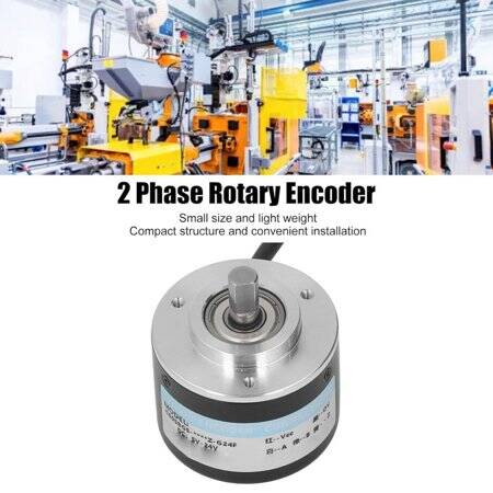 D10mm Hollow Shaft DC5-24V 1000 Pulses Incremental Photoelectric Rotary Encoder Push Pull Output - 5