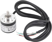 D10mm Hollow Shaft DC5-24V 200 Pulses Incremental Photoelectric Rotary Encoder NPN Open Collector - 1