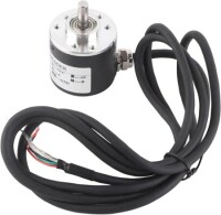 D10mm Hollow Shaft DC5-24V 200 Pulses Incremental Photoelectric Rotary Encoder NPN Open Collector - 2