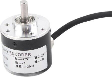 D10mm Hollow Shaft DC5-24V 200 Pulses Incremental Photoelectric Rotary Encoder NPN Open Collector - 3