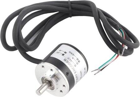 D10mm Hollow Shaft DC5-24V 200 Pulses Incremental Photoelectric Rotary Encoder NPN Open Collector - 4