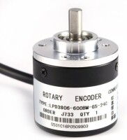 D10mm Hollow Shaft DC5-24V 400 Pulses Incremental Photoelectric Rotary Encoder NPN Open Collector - 1