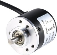 D10mm Hollow Shaft DC5-24V 400 Pulses Incremental Photoelectric Rotary Encoder NPN Open Collector - 2