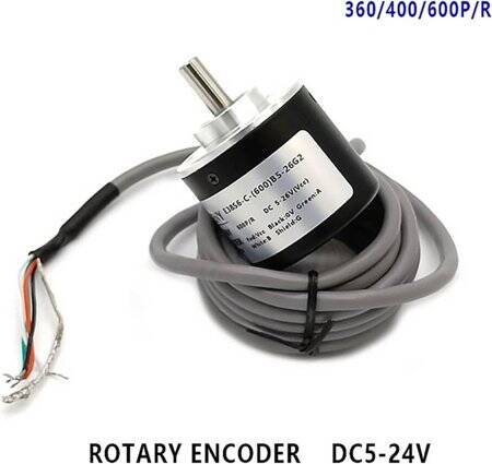 D10mm Hollow Shaft DC5-24V 400 Pulses Incremental Photoelectric Rotary Encoder PNP Voltage Output - 5