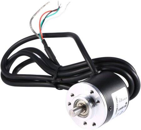 D6mm Hollow Shaft DC5-24V 800 Pulses Incremental Photoelectric Rotary Encoder NPN Open Collector - 1