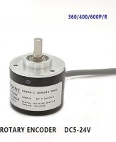 D8mm Hollow Shaft DC5-24V 360 Pulses Incremental Photoelectric Rotary Encoder NPN Open Collector - 2