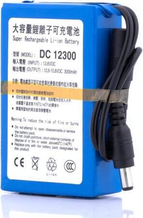 DC123000 3000MAH 12V SOft-pack Polymer Rechargeable Lithium Battery - 1