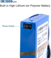 DC123000 3000MAH 12V SOft-pack Polymer Rechargeable Lithium Battery - 2