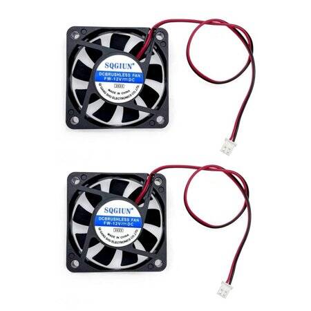 DC12V 0-14A 6015 Oil Containing Cooling Fan With XH2-54-2P 30cm Cable Size:60x60x15mm - 1