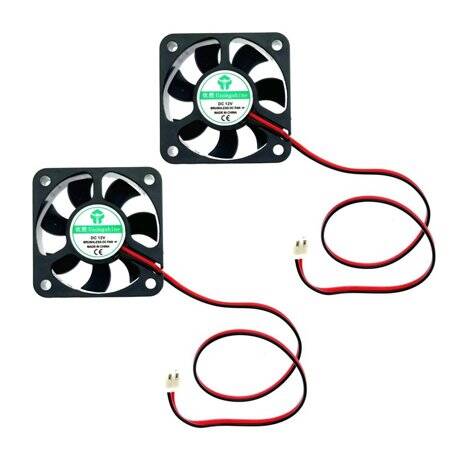 DC12V 5010 Oil Containing Cooling Fan With XH2-54-2P 12CM Cable Size:50x50x10mm - 1