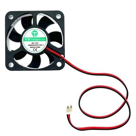 DC12V 5010 Oil Containing Cooling Fan With XH2-54-2P 12CM Cable Size:50x50x10mm - 5