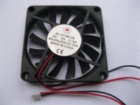 DC12V 7010 Double Ball Cooling Fan With XH2-54-2P 25CM Cable Size:70x70x10mm - 1