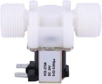 DC12V N/O G3/4 Male Thread Plastic Electric Solenoid Valve Water Air Inlet Flow Switch For 0-02-0-8Mpa - 1