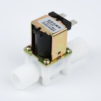 DC12V Plastic Electric 12V Water Solenoid Valve Electric Solenoid Valve Magnetic N/C Water Air Inlet Flow Switch N/C 1/2 - 2