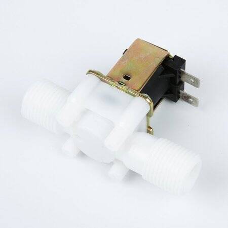 DC12V Plastic Electric 12V Water Solenoid Valve Electric Solenoid Valve Magnetic N/C Water Air Inlet Flow Switch N/C 1/2 - 4