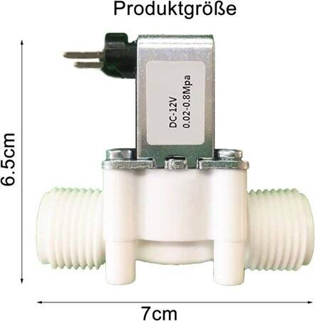 DC12V Solenoid Valve N/C Water Valve - 2