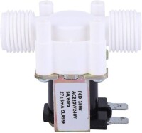 DC24V N/C G1/2 Male Thread Plastic Electric Solenoid Valve Water Air Inlet Flow Switch For 0-02-0-8Mpa - 1