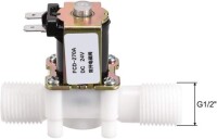 DC24V N/O G1/2 Male Thread Plastic Electric Solenoid Valve Water Air Inlet Flow Switch For 0-02-0-8Mpa - 2