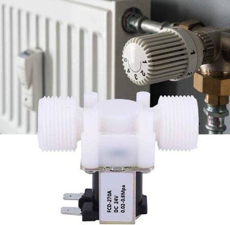 DC24V N/O G3/4 Male Thread Plastic Electric Solenoid Valve Water Air Inlet Flow Switch For 0-02-0-8Mpa - 2