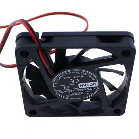 DC5V 6010 Double Ball Cooling Fan With XH2-54-2P 30cm Cable Size:60x60x10mm - 2