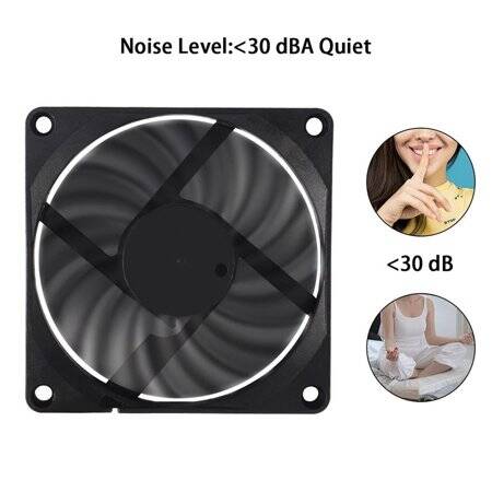 DC5V 8010 Double Ball Cooling Fan With USB Size:80x80x10mm - 4