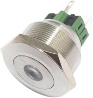 Diffused 28mm Leg 257 Rectangular LED Green Use 2V 20mA - 2