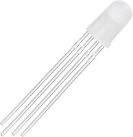 Diffused 28mm Leg 5mm 4PIN LED RGB CC Use 3V 20mA - 3