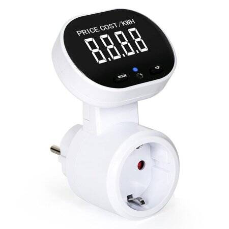 Digital Wattmet Power Meter EU Plug 230V 16A 3680W Without Battery Without Magnetism - 1