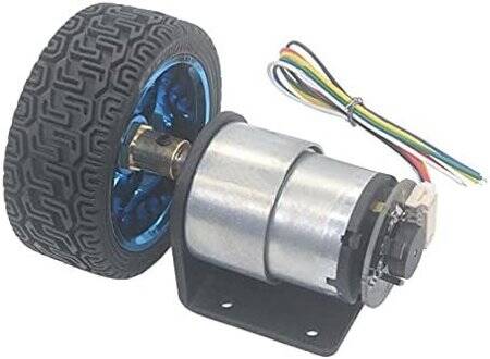 DIY JGB37-520 12V 1000RPM Encoder Motor Smart Car Kit - 2