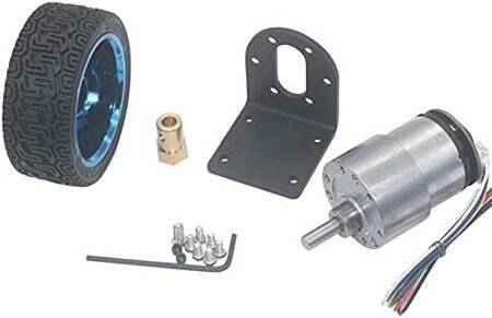 DIY JGB37-520 12V 1000RPM Encoder Motor Smart Car Kit - 4