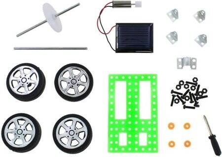 DIY Mini Solar Car Green 1 - 3