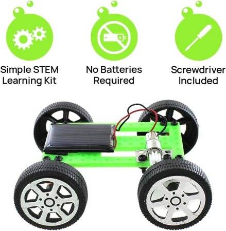 DIY Mini Solar Car Green 1 - 2