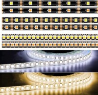 Epoxy 12V WS2815 RGB5050 White SMD LED Strip 30 LED/Meter Flexible 5M/Roll IP65 - 1