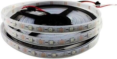 Epoxy 5V SK6812 RGBNW 5050 White SMD LED Strip 30 LED/Meter Flexible 5M/Roll IP65 - 1