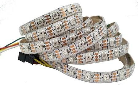 Epoxy 5V SK6812 RGBNW 5050 White SMD LED Strip 60 LED/Meter Flexible 5M/Roll IP65 - 1