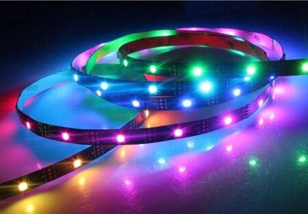 Epoxy 5V WS2813B RGB5050 Black SMD LED Strip 30 LED/Meter Flexible 5M/Roll IP65 - 4