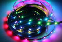 Epoxy 5V WS2813B RGB5050 Black SMD LED Strip 30 LED/Meter Flexible 5M/Roll IP65 - 5