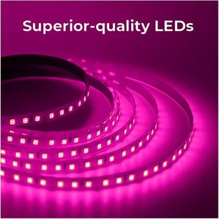 Epoxy Yellow 2835 12V SMD LED Strip 60 LED/Meter Flexible 5M/Roll - 3