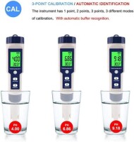 EZ-9909 5 in 1 EC/ TDS/ PH/ TEMP/ SALY Water Quality Tester With Backlight Without Battery - 4