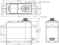 FEETECH FS5115M 6V 180 Degree Analog Servo Torque 15kg - 4