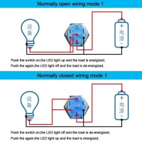 Flat Head 19mm 12-24V Waterproof Self-Locking Metal Push Button Switch With Yellow Led Light And Switch Socket Button Connector - 5